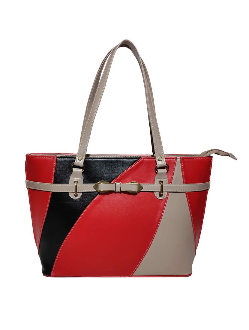 multi colored leatherette (pu) combo handbag - 18196757 -  Standard Image - 4