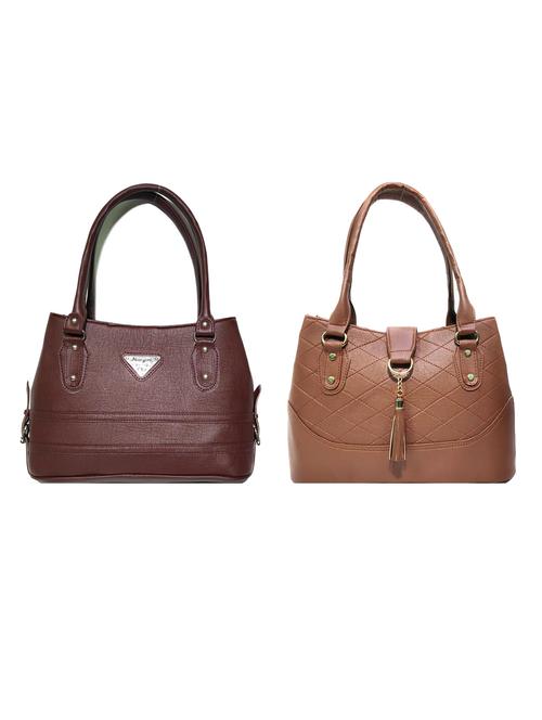 multi colored leatherette (pu) combo handbag - 18196895 -  Standard Image - 0