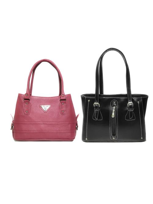 multi colored leatherette (pu) combo handbag - 18196925 - Standard Image - 0