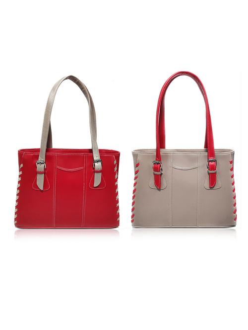 multi colored leatherette (pu) combo handbag - 18197245 - Standard Image - 0