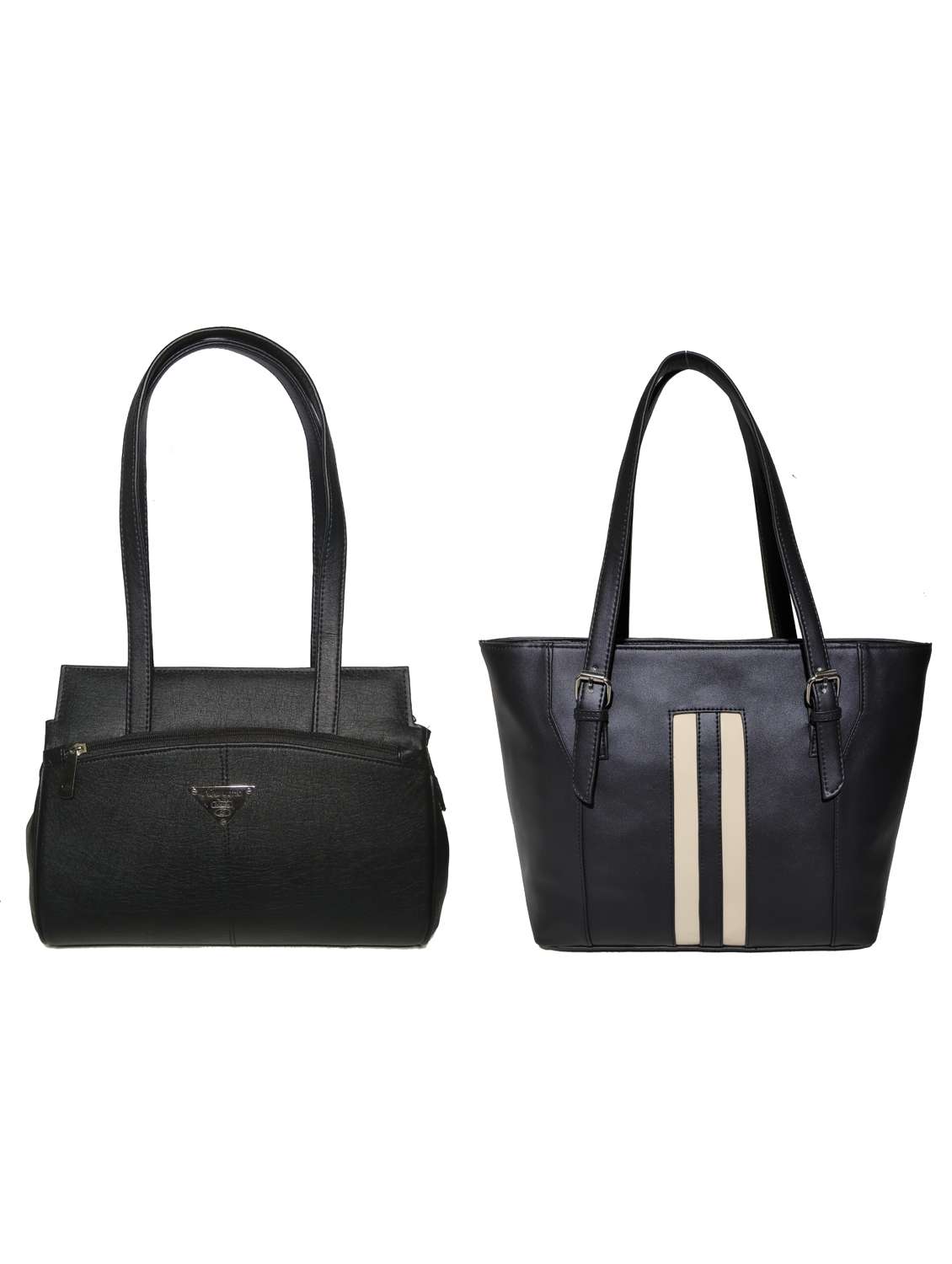 multi colored leatherette (pu) combo handbag