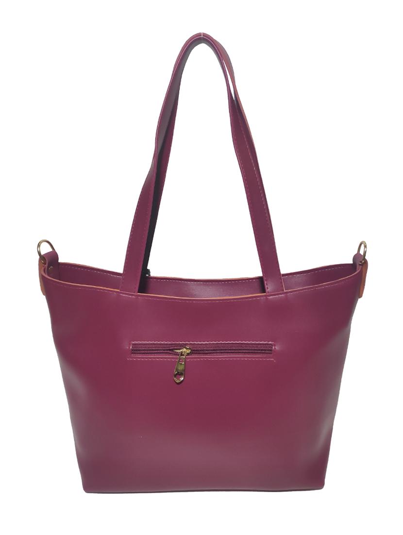 multi colored leatherette (pu) combo handbag - 18197662 - Standard Image - 1