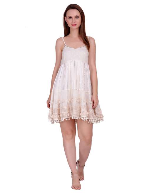 beige solid tunic - 18197957 -  Standard Image - 0
