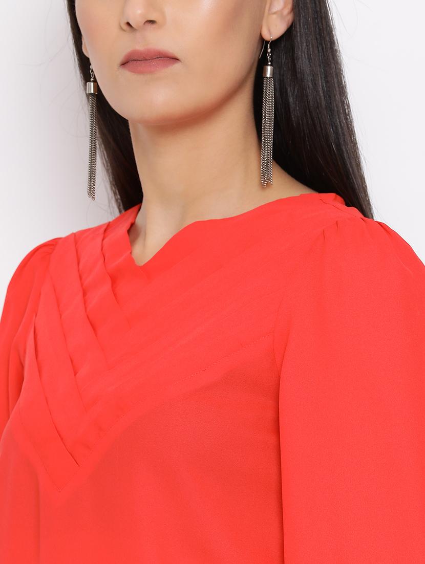 red solid a line top - 18198787 - Standard Image - 4