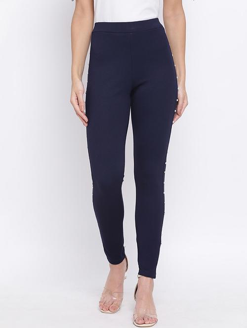 solid flat front skinny fit trouser - 18198795 - Standard Image - 0
