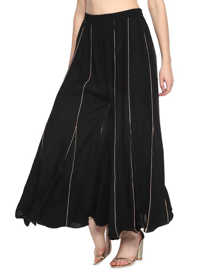 black stripe palazzo - 18198850 -  Standard Image - 1