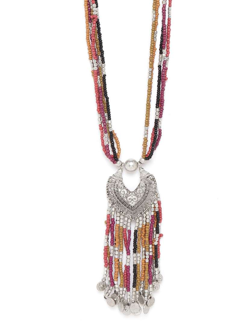 multi colored wool necklace - 18199014 -  Standard Image - 1