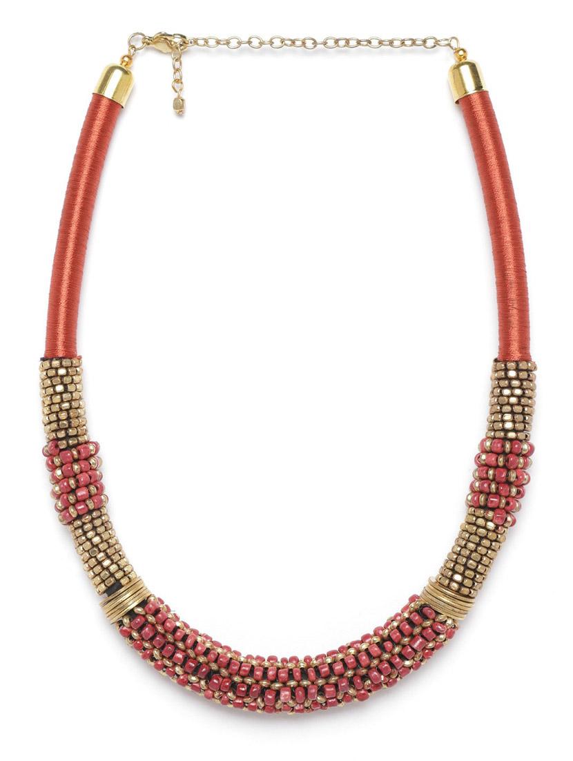 multi colored metal necklace - 18199020 -  Zoom Image - 0