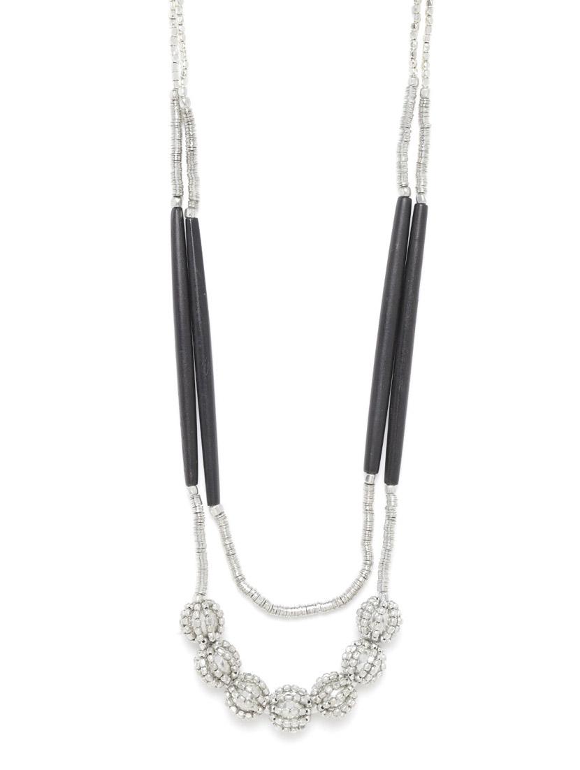 silver metal necklace - 18199027 - Standard Image - 1