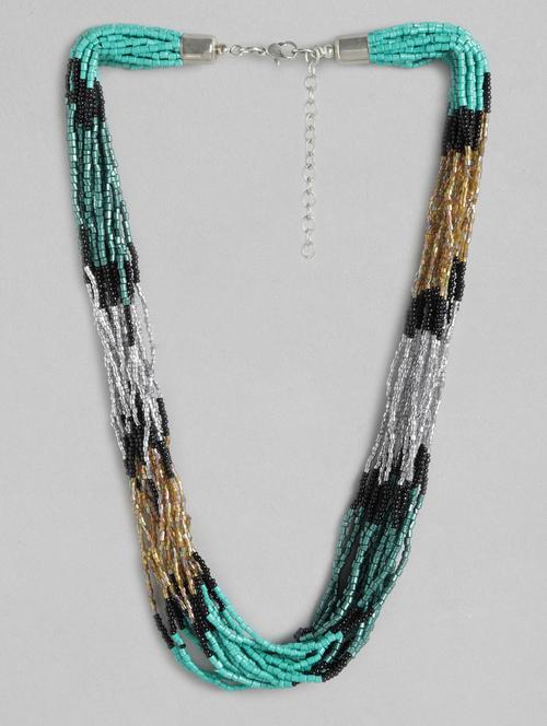 multi colored metal long necklace - 18199042 -  Standard Image - 0