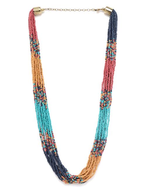 multi colored beaded necklace - 18199063 - Standard Image - 0