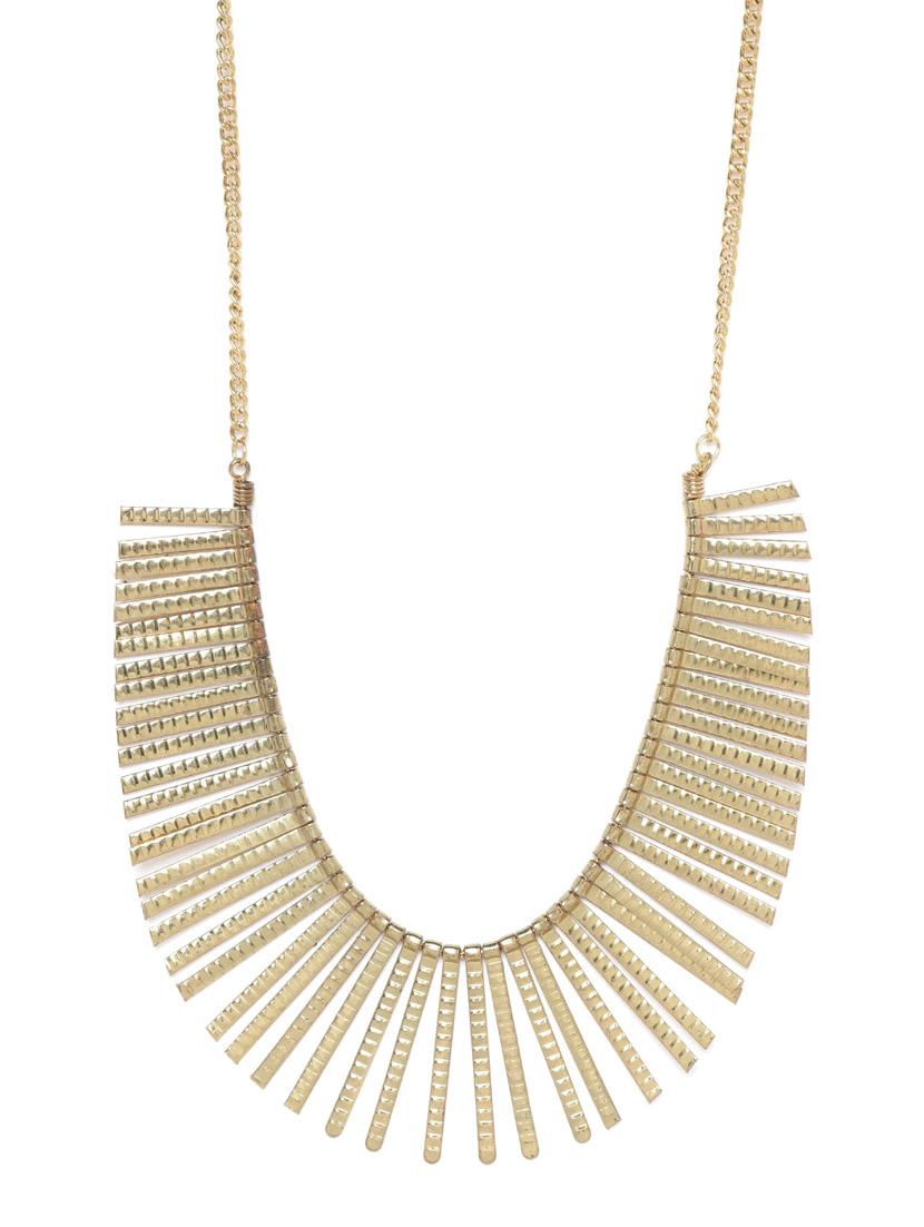 gold metal necklace - 18199064 -  Standard Image - 1