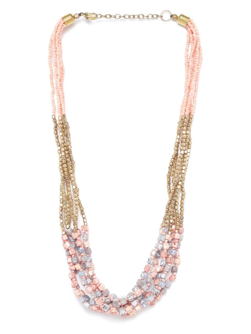 multi colored metal necklace - 18199074 - Zoom Image - 0