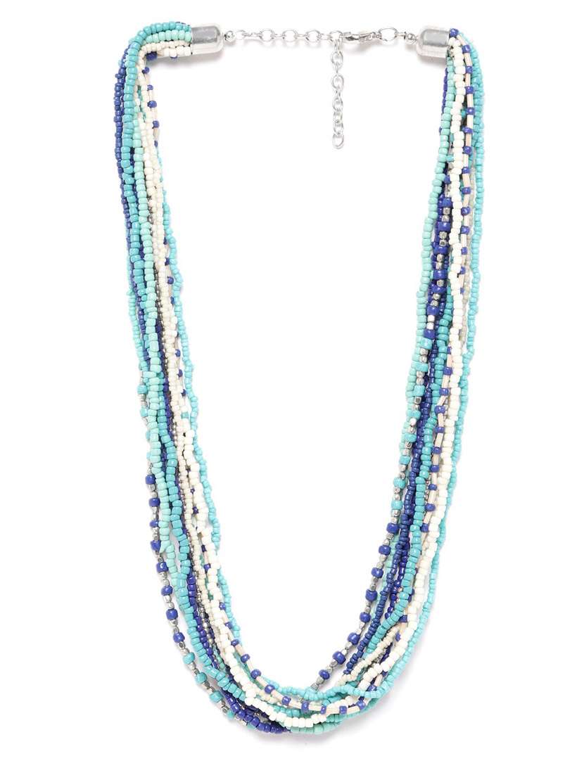 multi colored metal necklace