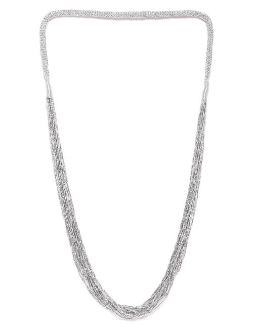 silver metal necklace - 18199082 - Standard Image - 0