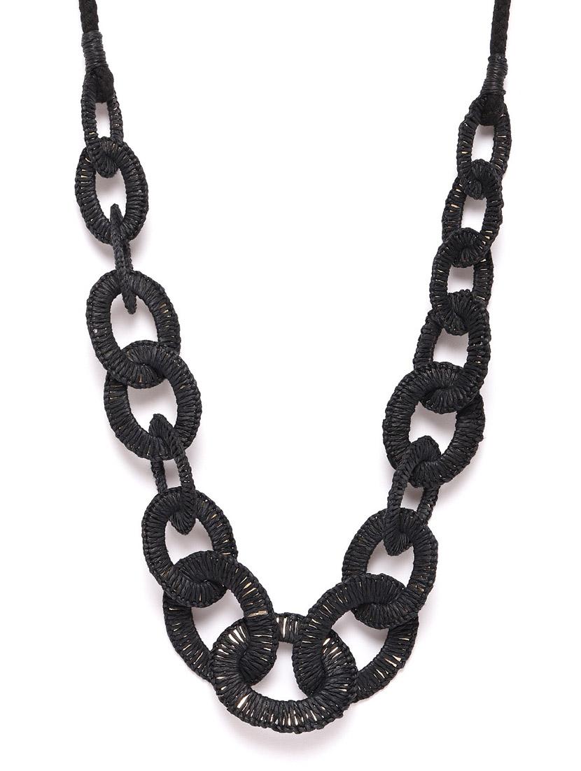 black metal necklace - 18199089 - Standard Image - 1