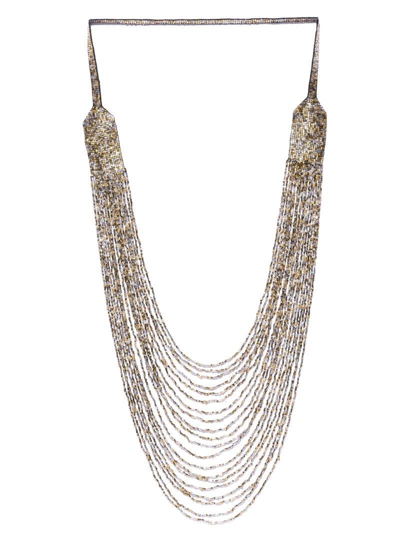 gold metal necklace - 18199091 - Zoom Image - 0