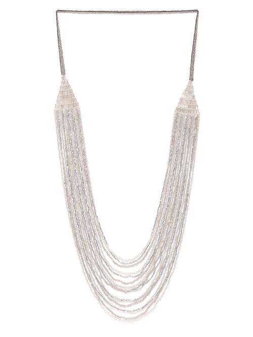 silver metal necklace - 18199093 - Standard Image - 0