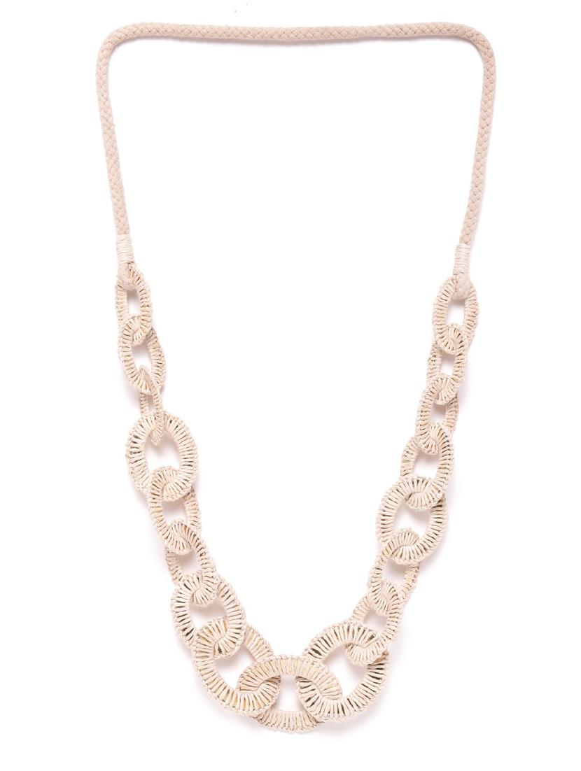 beige wool necklace - 18199100 -  Zoom Image - 0