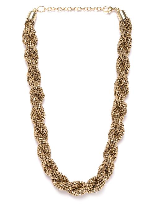 gold metal necklace - 18199105 - Standard Image - 0
