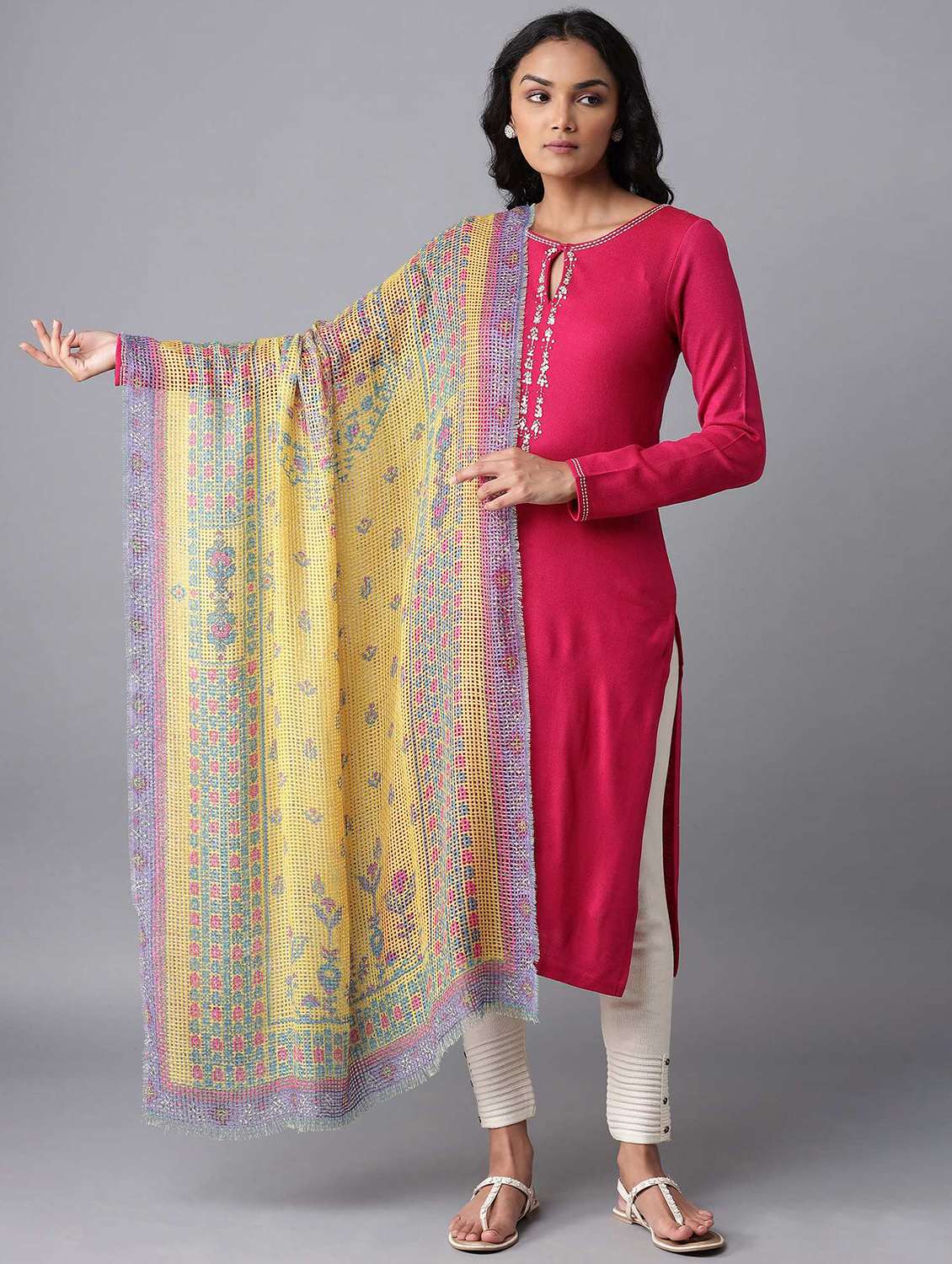 women's florals shawl