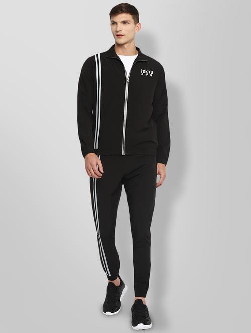 black color block track pant full length track suit - 18199490 - Standard Image - 0
