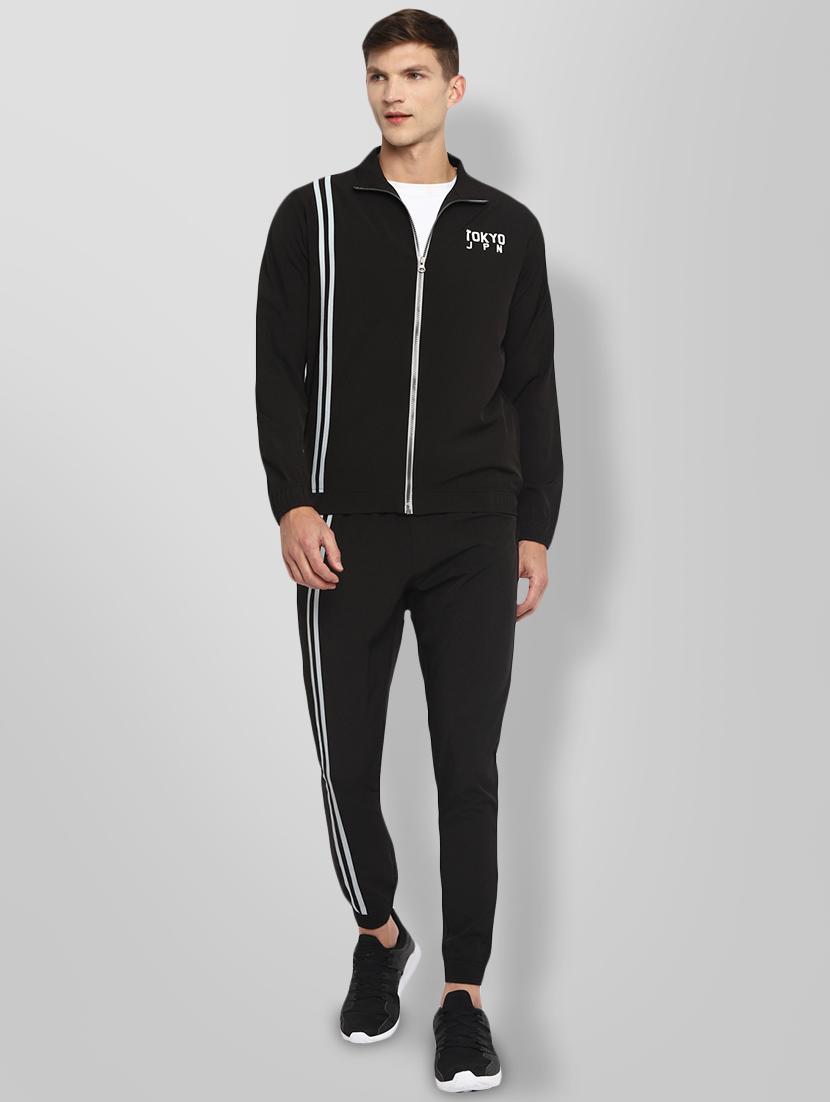 black color block track pant full length track suit - 18199490 - Zoom Image - 0