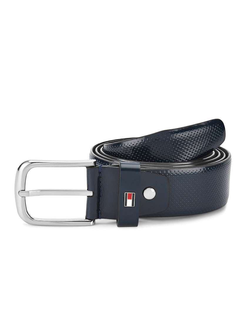 navy leather belt