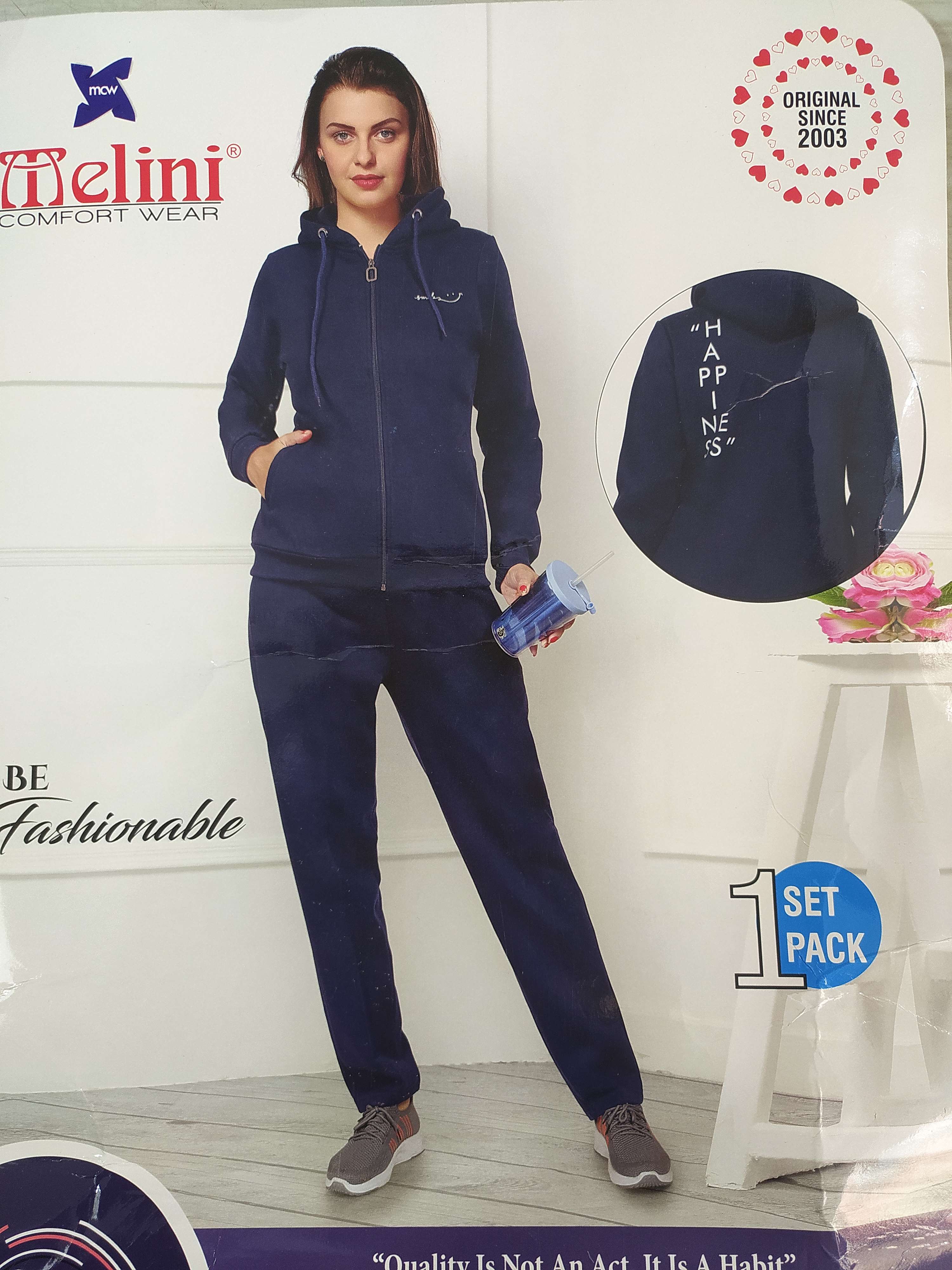 night wear woolen blue color  - 18200832 -  Standard Image - 1