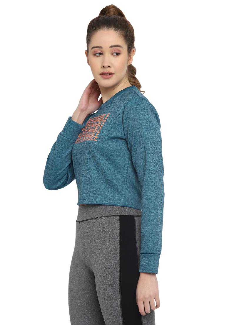 women's chest print sweatshirt - 18200938 - Standard Image - 1