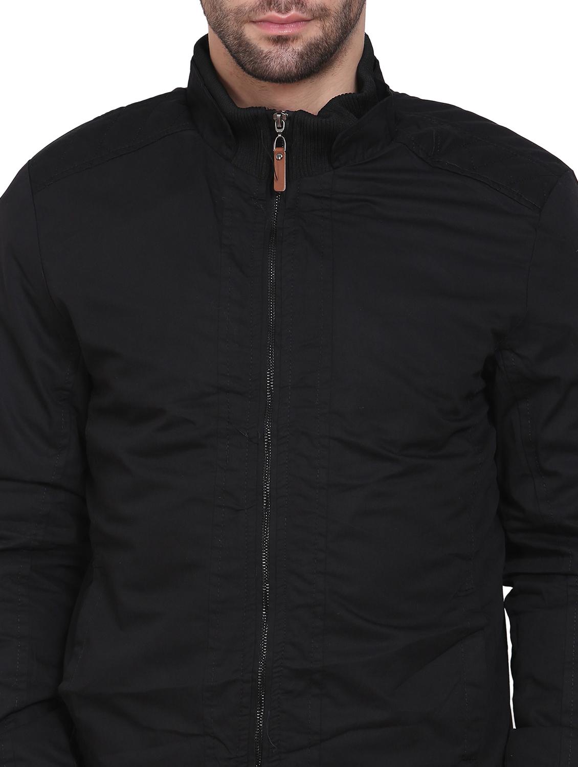 black solid bomber jacket - 18201245 - Standard Image - 4
