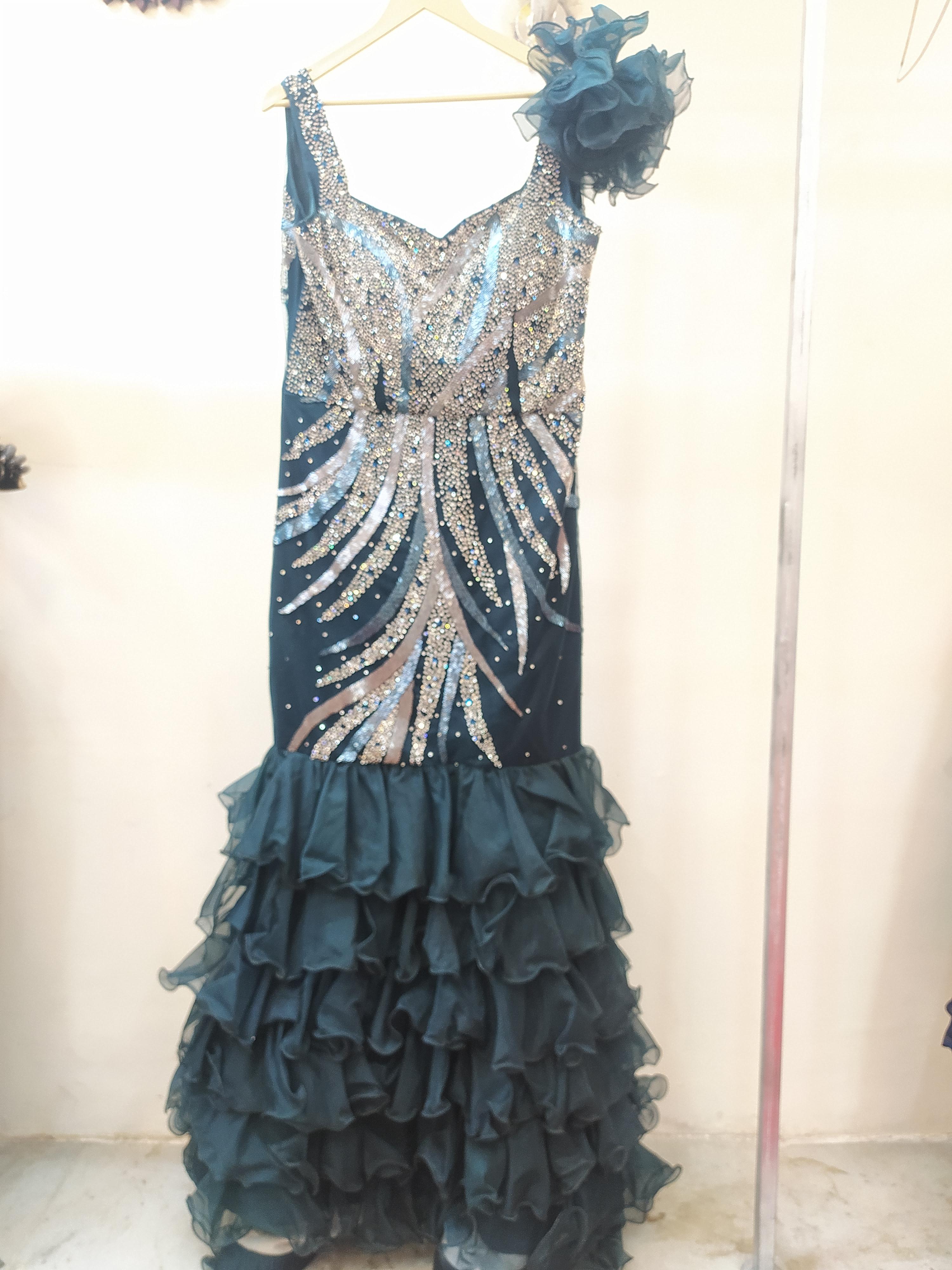 gowns green color  - 18201965 -  Standard Image - 1
