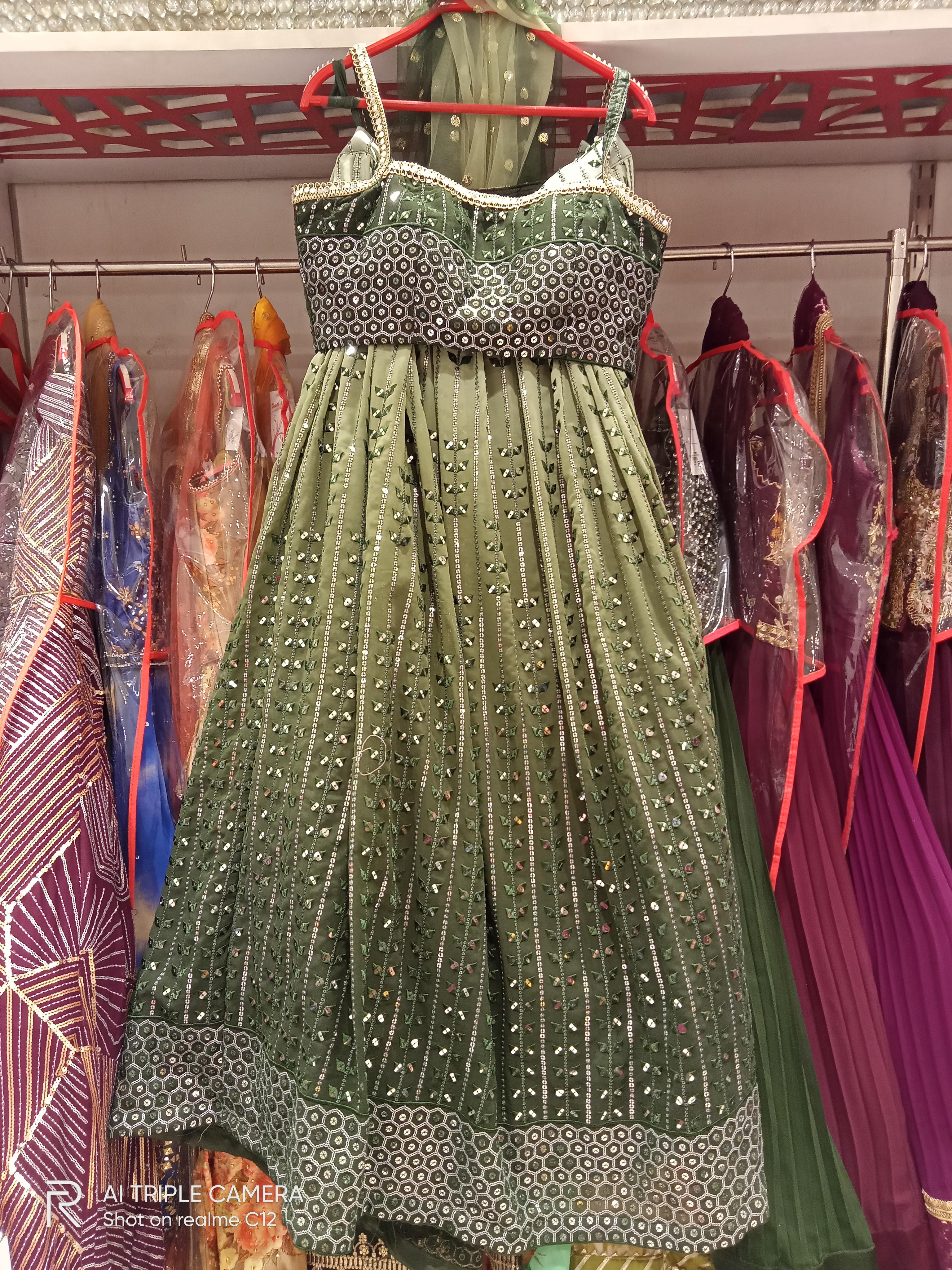 lehenga with net dupatta - 18202429 - Standard Image - 1