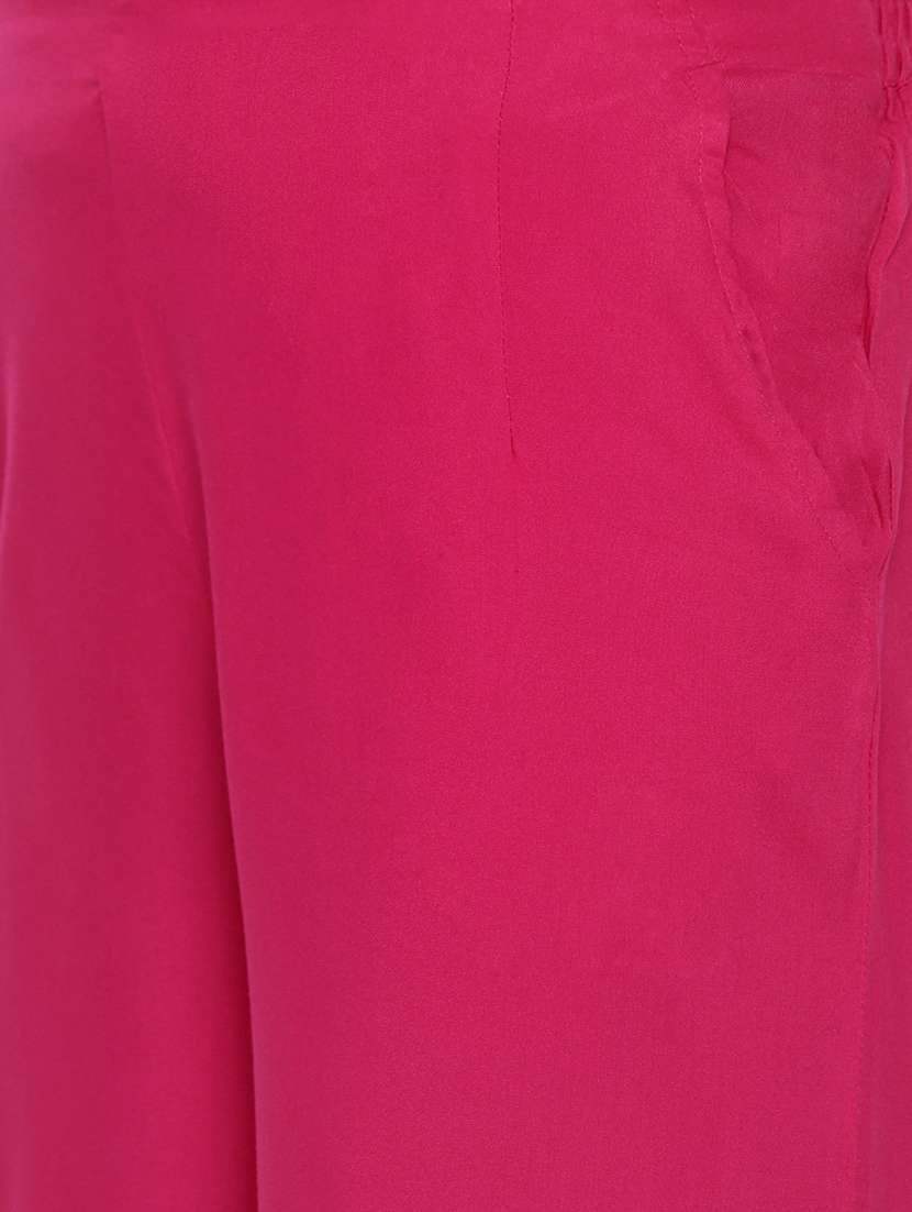 solid straight palazzo - 18203000 - Standard Image - 4