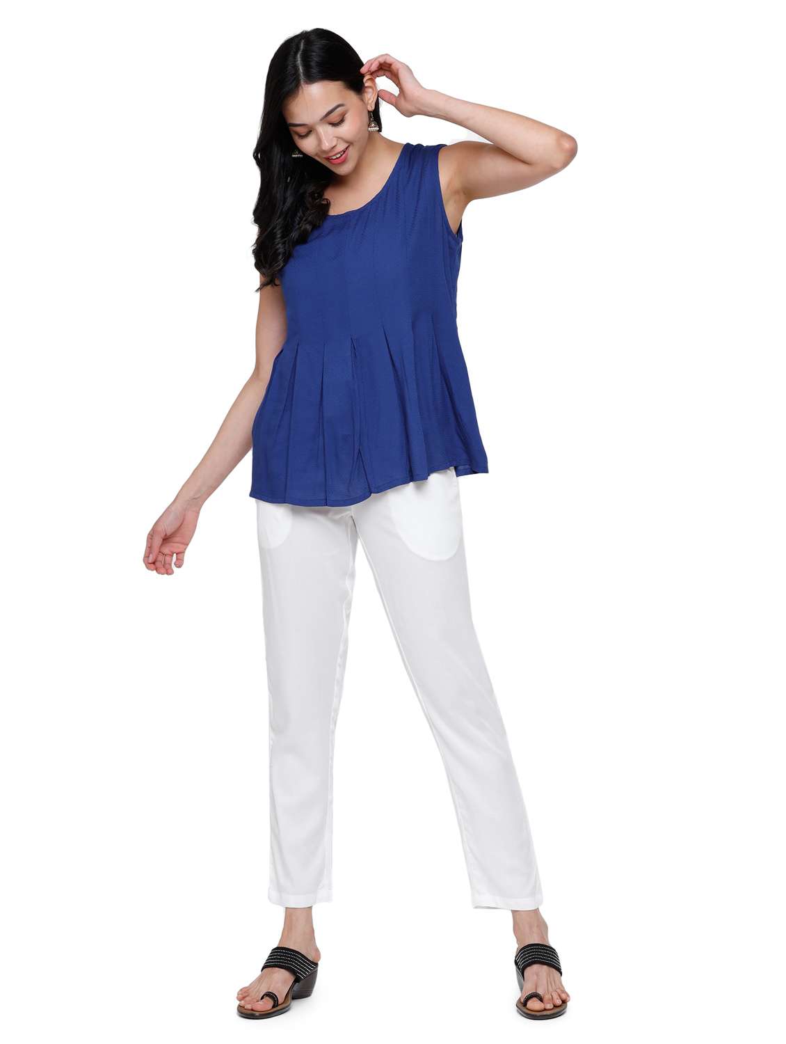 white solid legging - 18203033 -  Standard Image - 4