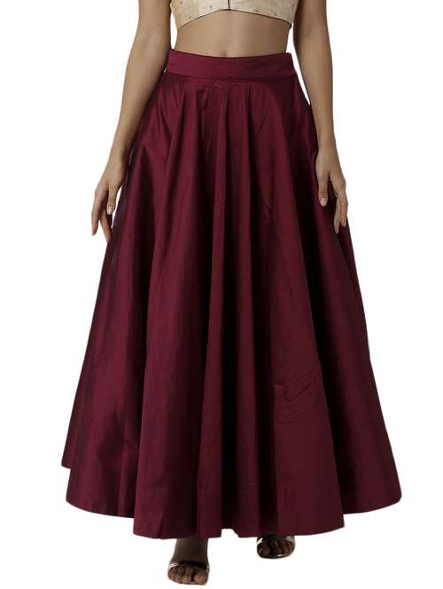 high rise flared skirt - 18203259 - Standard Image - 0