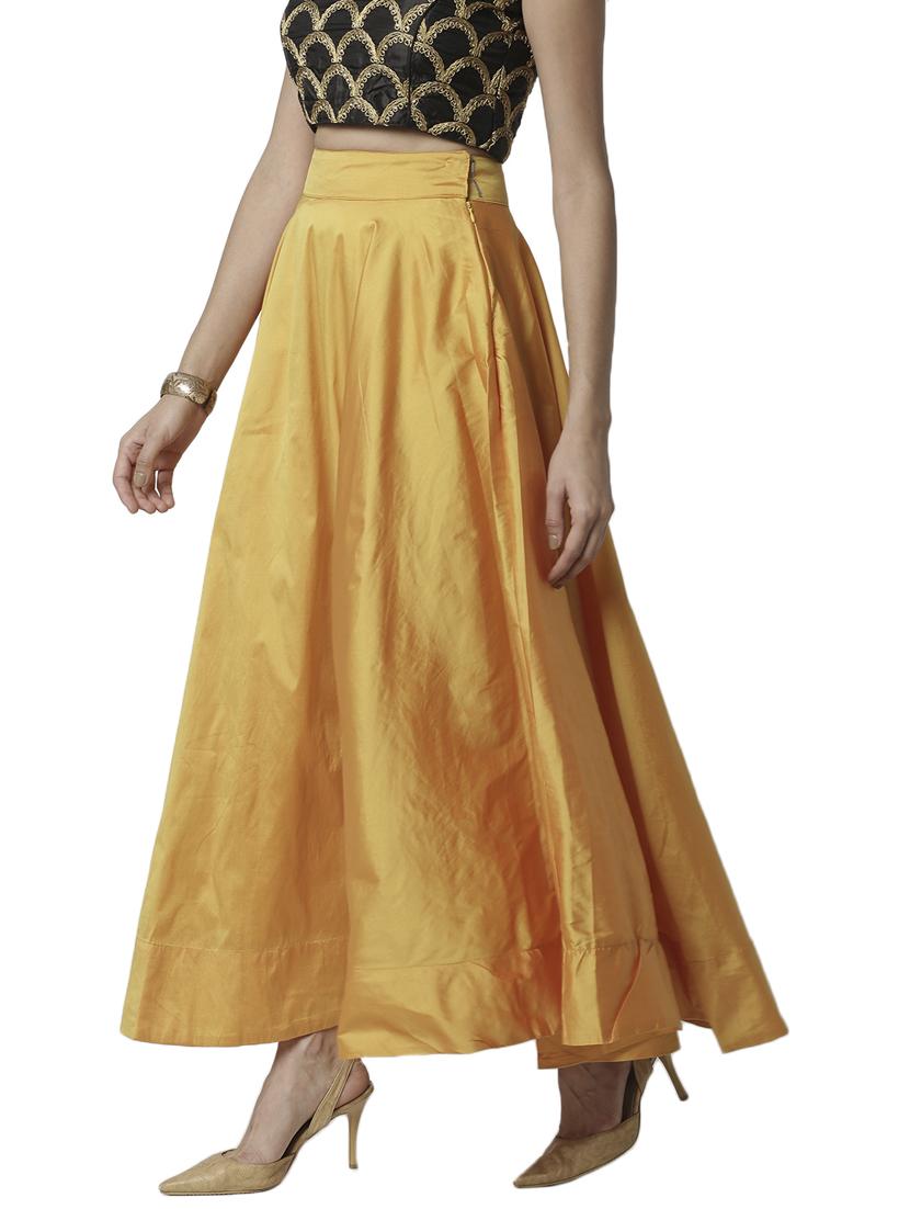 high rise flared skirt - 18203260 - Standard Image - 1