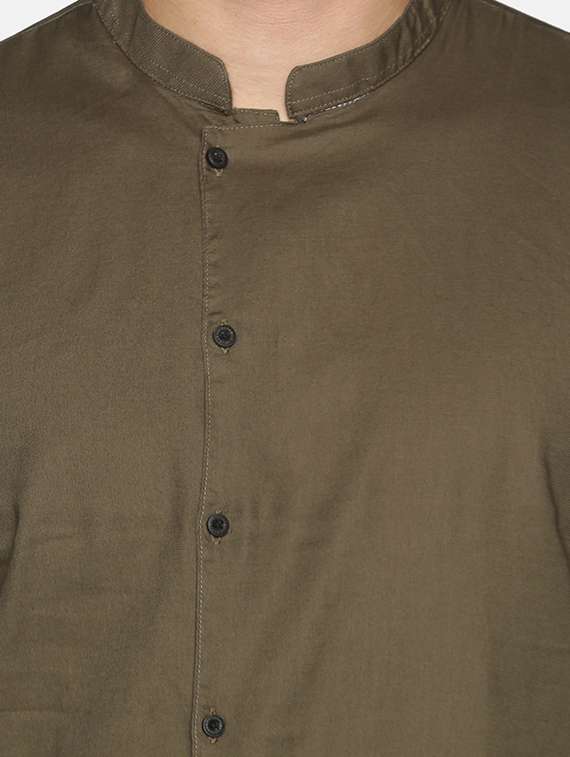 green solid medium kurta - 18203319 -  Standard Image - 4