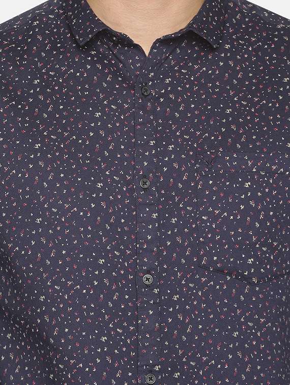 mens micro print casual shirt - 18203337 -  Standard Image - 4