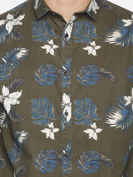 mens florals casual shirt - 18203363 - Standard Image - 4
