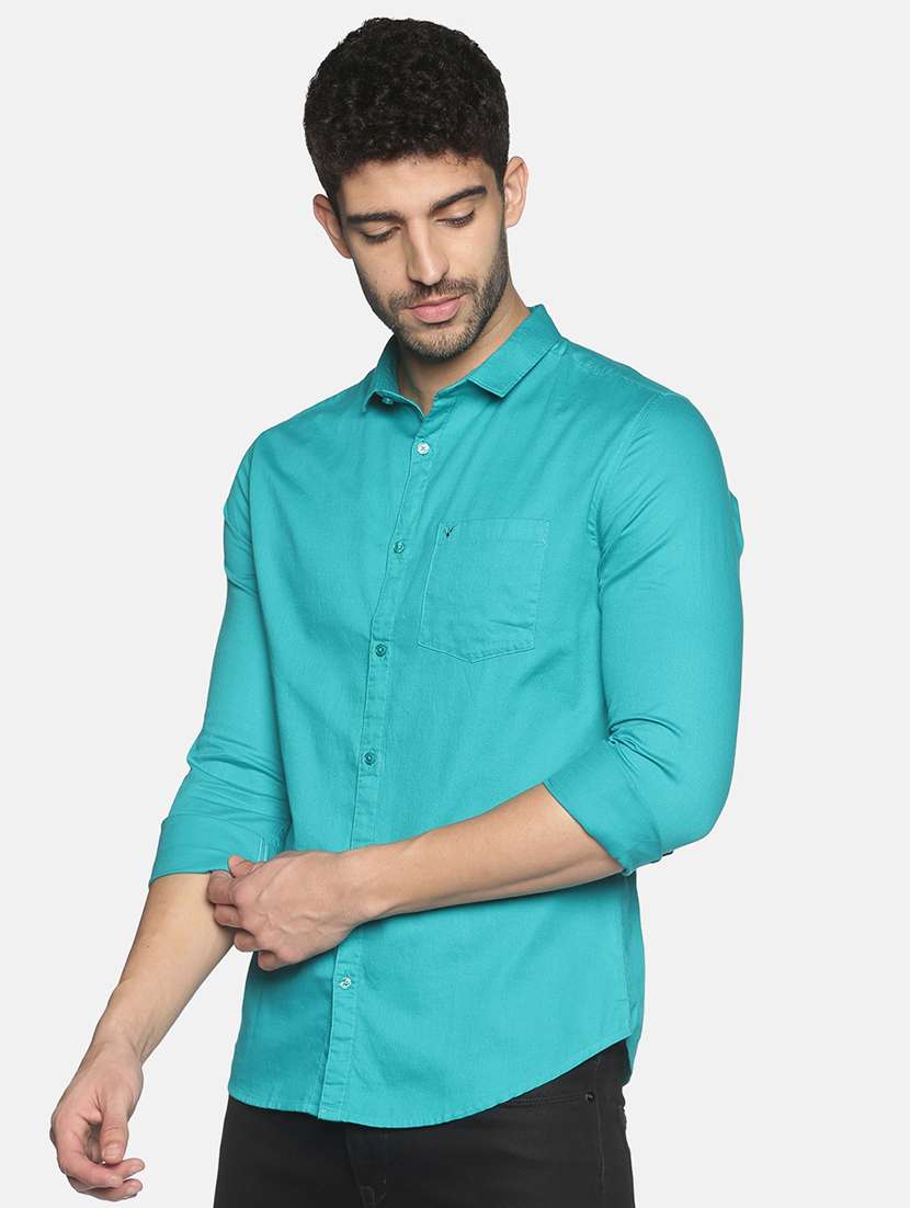 mens solid casual shirt - 18203369 -  Standard Image - 1
