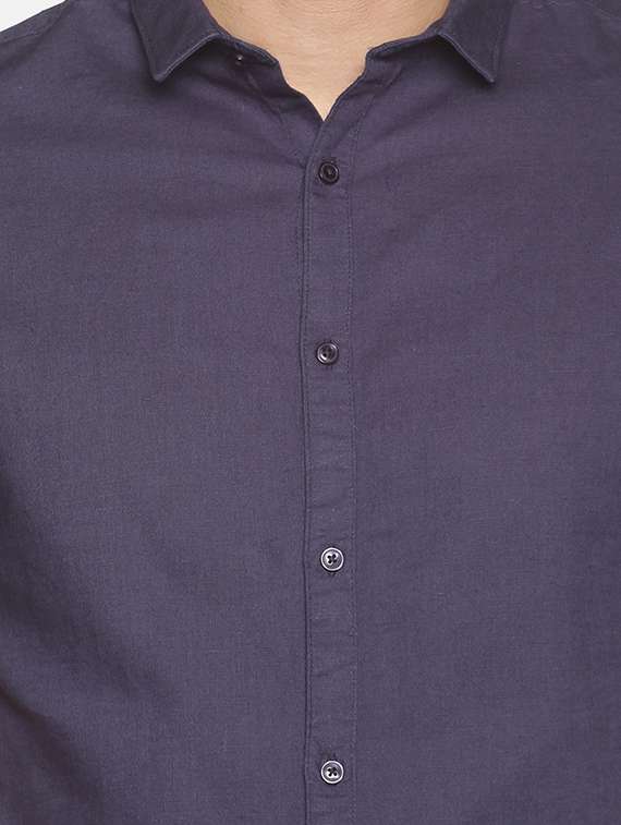 mens solid casual shirt - 18203371 -  Standard Image - 4