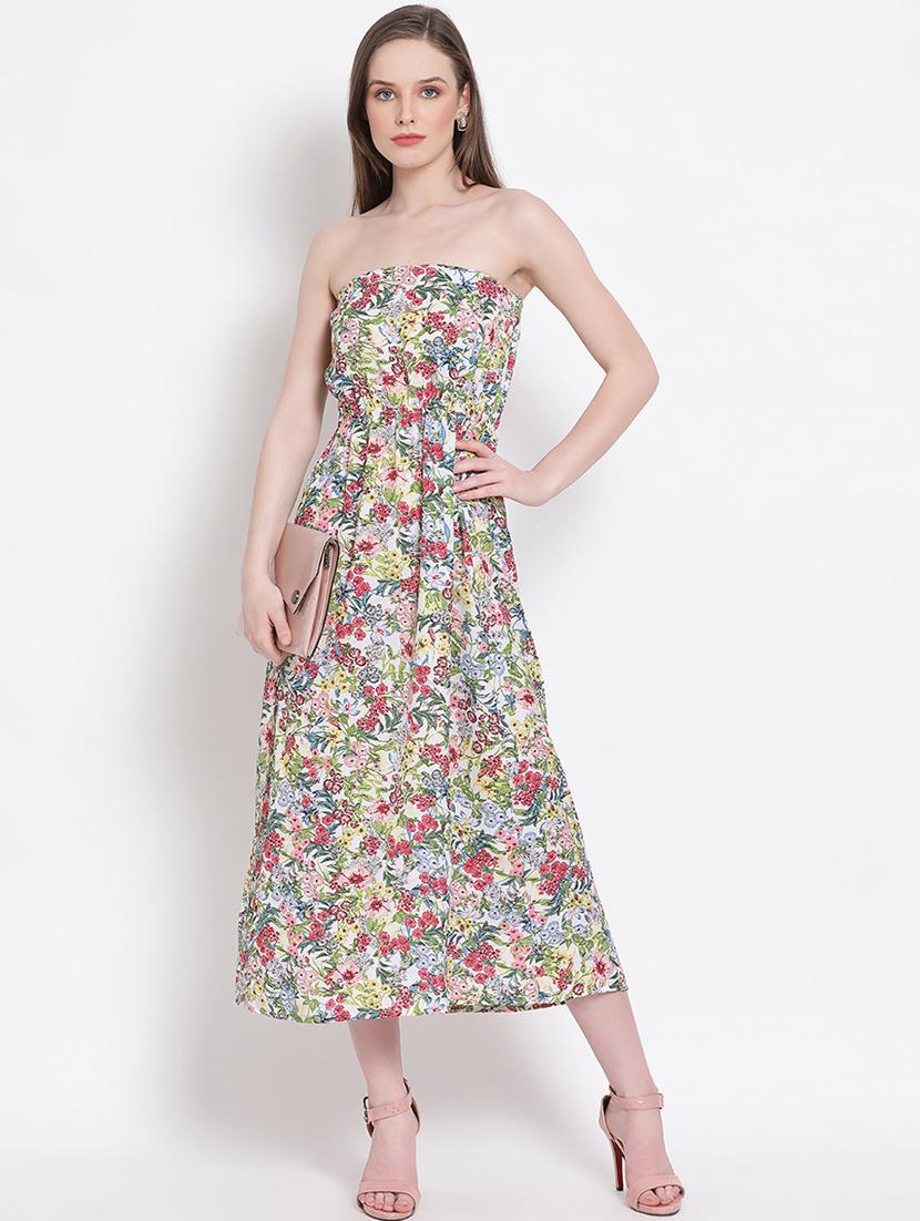 women's tube floral dress - 18204225 -  Standard Image - 1