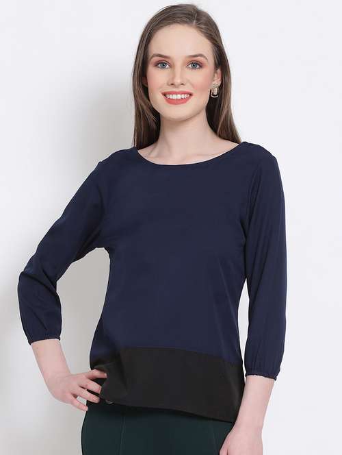 women's straight round neck top - 18204922 -  Standard Image - 0