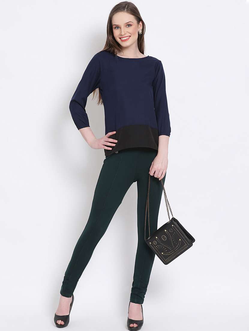 women's straight round neck top - 18204922 -  Standard Image - 4