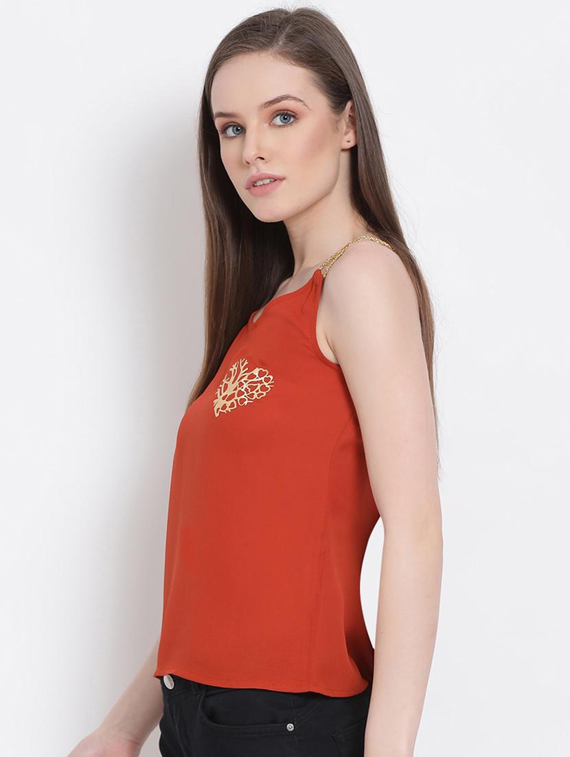 women's straight shoulder strap top - 18204924 - Standard Image - 1