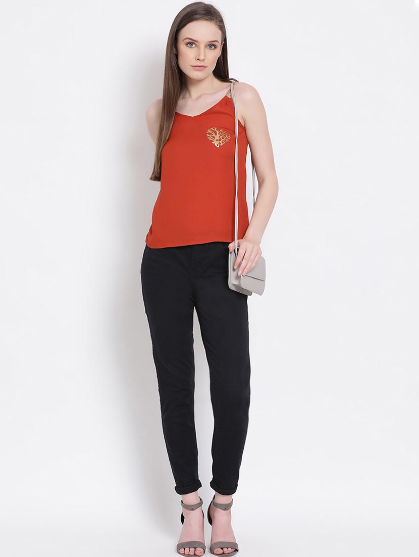 women's straight shoulder strap top - 18204924 - Standard Image - 4