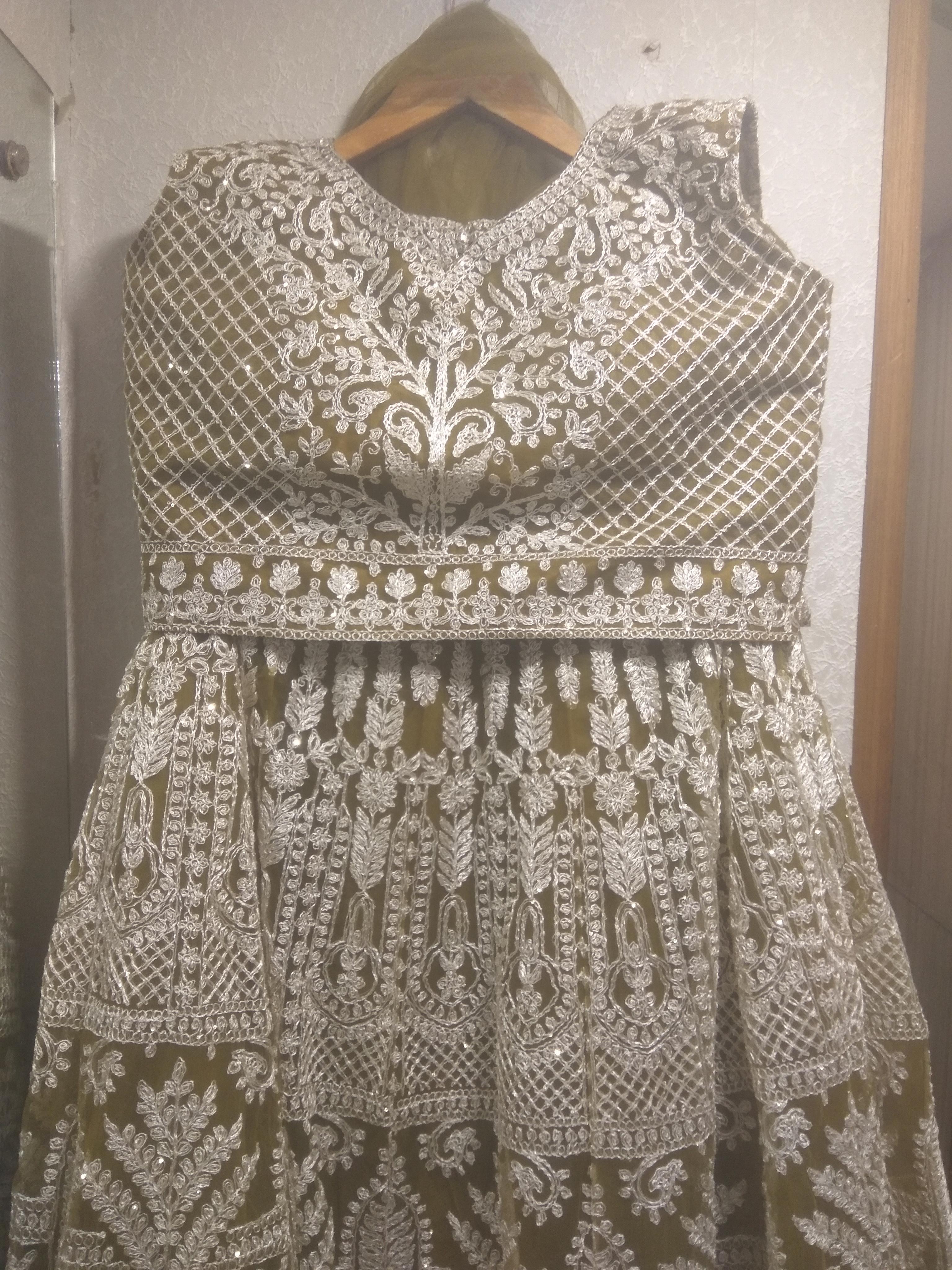 lehnga choli silver color - 18205015 - Standard Image - 1