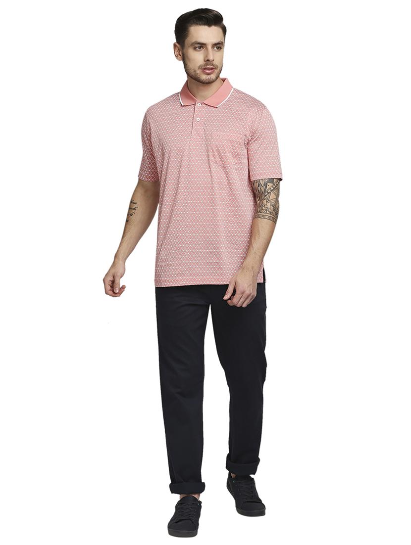 pink printed polo t-shirt - 18205704 - Standard Image - 4