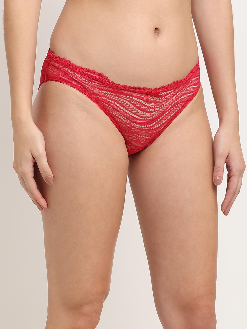 red laced bikini panty - 18205845 -  Standard Image - 1